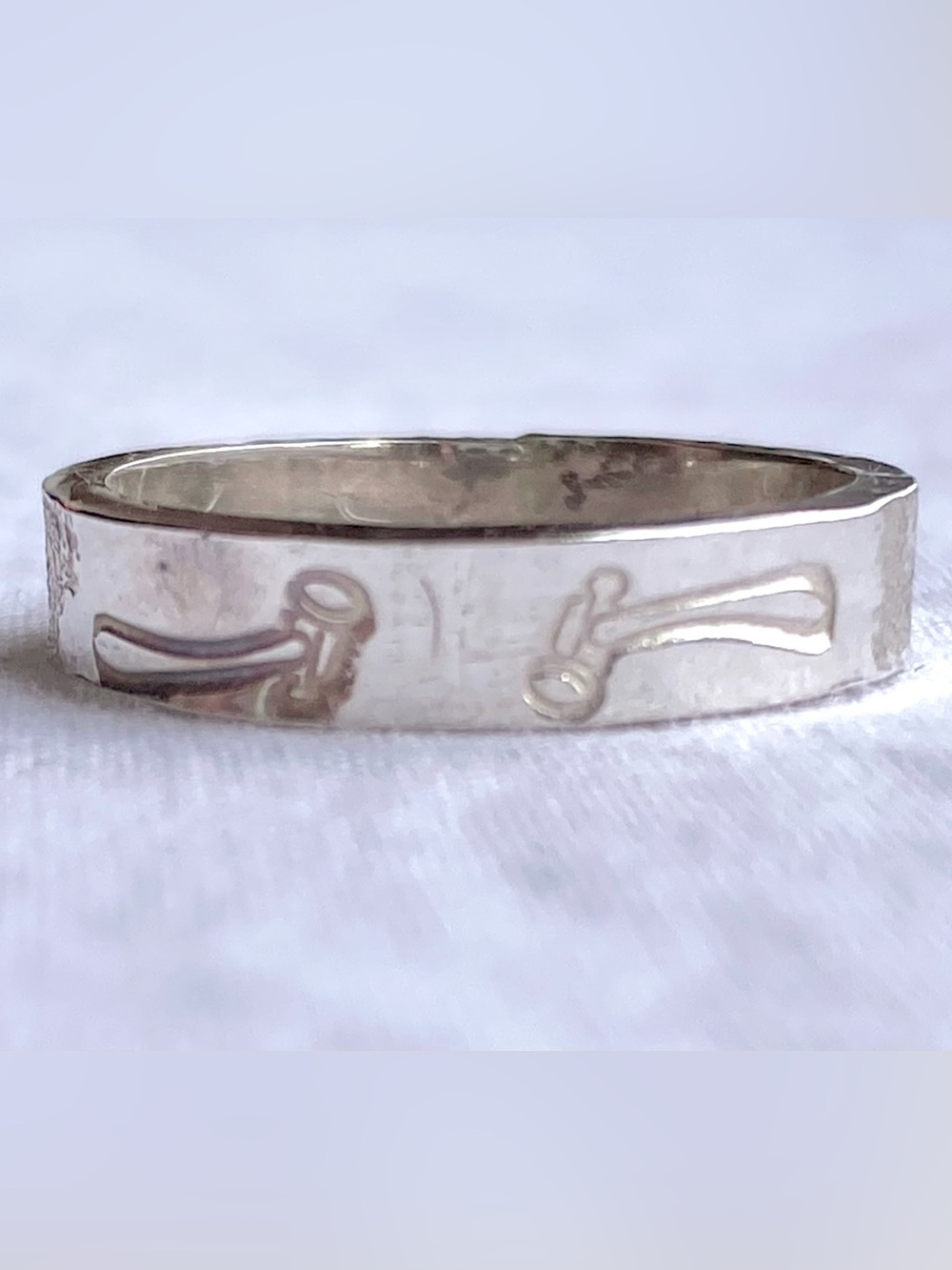 Artisan-Made Modern Sterling ring Size 6.5